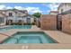 Community pool and spa with lounge chairs for residents to enjoy the Arizona sunshine at 2201 N Comanche Dr # 1093, Chandler, AZ 85224
