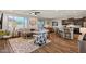 Spacious open floor plan seamlessly connects the living room and kitchen at 22136 N 28Th Pl, Phoenix, AZ 85050