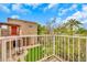 Balcony with a white metal railing overlooking a backyard at 2546 N 9Th St, Phoenix, AZ 85006