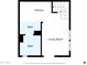 Floorplan showing kitchen, living room, and bathroom locations at 2546 N 9Th St, Phoenix, AZ 85006