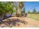 Spacious backyard featuring trees, block fencing, and a chain link fence at 3115 N 26Th St, Phoenix, AZ 85016