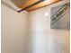 Inside the closet, a security system and rod for hanging clothes at 3115 N 26Th St, Phoenix, AZ 85016