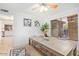Dining area with view to bright open kitchen, and featuring a decorative rug at 4341 E Abraham Ln, Phoenix, AZ 85050