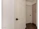 Hallway with modern dark wood laminate flooring and a neutral color palette at 43803 W Wade Dr, Maricopa, AZ 85138