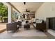 Relaxing covered patio with wicker furniture and ceiling fans at 5202 E Larkspur Dr, Scottsdale, AZ 85254