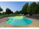 Backyard pool with lush greenery and lounge chairs at 5202 E Larkspur Dr, Scottsdale, AZ 85254