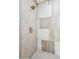 Stylish shower features tiled walls and modern fixtures at 5537 E Earll Dr, Phoenix, AZ 85018