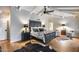 Inviting bedroom with a vaulted ceiling, neutral colors, and ample natural light at 6701 N Scottsdale Rd # 26, Scottsdale, AZ 85250