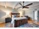 Inviting main bedroom featuring ceiling fan, and hardwood floors at 6701 N Scottsdale Rd # 26, Scottsdale, AZ 85250