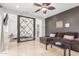 Living room with view to bedroom, stylish decor, and natural light at 7210 N 17Th Ave, Phoenix, AZ 85021