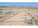 Expansive aerial view highlighting the property's large lot, desert landscape, and secluded location at 8912 N Johnson Ct, Maricopa, AZ 85139