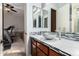 Bathroom featuring a sink with a glass bowl, and modern finishes at 12725 W Forest Pleasant Pl, Peoria, AZ 85383