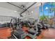 Spacious gym area with treadmills, elliptical machines, weights, and natural light at 1850 E Maryland Ave # 18, Phoenix, AZ 85016