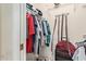 Walk-in closet with clothing racks and shelves at 18842 N Lakeforest Dr, Sun City, AZ 85373