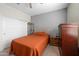 Cozy bedroom with carpet, comfortable bed, and closet for storage at 36515 N Takota Trl, San Tan Valley, AZ 85140