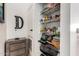 Organized pantry featuring wire shelving and ample storage space at 424 S 2Nd St # 306, Phoenix, AZ 85004