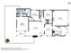 Detailed 2D floor plan showcasing the layout of the home, including the main bedroom, kitchen, living room, and garage at 4519 E Amberwood Dr, Phoenix, AZ 85048