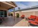 Covered patio with tile floor and seating area at 5924 W Shangri La Rd, Glendale, AZ 85304