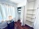 Charming bedroom with a storage closet, shelving, and a bright, airy feel at 6920 E Beverly Ln, Scottsdale, AZ 85254