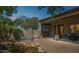 Relaxing back patio featuring a water feature and comfortable lounge chairs at 7221 E Eclipse Dr, Scottsdale, AZ 85266