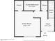 First floor floorplan with guest room, bathroom, foyer, closets and stairs at 7800 E Lincoln Dr # 2029, Scottsdale, AZ 85250