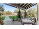 Charming covered patio with comfortable seating at 9669 E Chino Dr, Scottsdale, AZ 85255