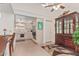 Bright eat-in kitchen features tiled floor, white cabinets, and a skylight at 10626 N 8Th St, Phoenix, AZ 85020