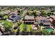 Beautiful aerial shot of home with private backyard including pool and gazebo at 13722 N 150Th Ln, Surprise, AZ 85379