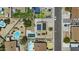 Aerial view of property showing the backyard oasis with sparkling pool and solar panels on the roof at 17244 N 29Th Ave, Phoenix, AZ 85053