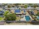 Aerial view of a home showcasing a private pool, hot tub, and solar panels at 17244 N 29Th Ave, Phoenix, AZ 85053