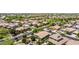 Extensive aerial view of an attractive planned community featuring lush green landscaping at 2507 E Eleana Ln, Gilbert, AZ 85298