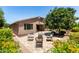 Comfortable backyard patio with cozy seating, perfect for outdoor relaxation and entertaining at 2507 E Eleana Ln, Gilbert, AZ 85298