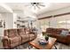 Inviting living room features comfortable seating and an open floor plan at 5993 W Topeka Dr, Glendale, AZ 85308
