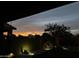 Fenced backyard features a large tree, cactus, rocks and outdoor lighting at 6338 W Raymond St, Phoenix, AZ 85043