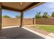 Covered patio with great backyard view; excellent for entertaining guests and outdoor dining at 871 E Melanie St, San Tan Valley, AZ 85140