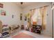 Versatile spare room featuring bright walls, vintage decor, and a built-in shelf, ready for creative customization at 115 E Spur Ave, Gilbert, AZ 85296