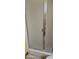Close-up of a shower with frosted glass door and aluminum trim at 1586 S Lawther Dr, Apache Junction, AZ 85120