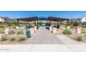 Inviting park gazebo featuring stone accents, shaded seating, and beautiful landscaping, perfect for relaxation at 1848 S Follett Way, Gilbert, AZ 85295