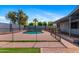 Spacious backyard featuring a fenced pool area, brick pavers, and well-maintained landscaping at 2114 E Sesame St, Tempe, AZ 85283