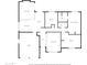 Detailed floor plan illustrating room layouts, dimensions, and spatial relationships of the home at 2114 E Sesame St, Tempe, AZ 85283