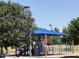 playground with climbing and play area; shaded by large blue awning for sun protection at 2114 E Sesame St, Tempe, AZ 85283