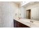 Bathroom with a double sink vanity and large mirror providing lots of light at 2762 E Clifton Ave, Gilbert, AZ 85295