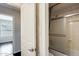 Bathroom showing access to a shower stall and a view to another room at 2762 E Clifton Ave, Gilbert, AZ 85295