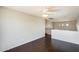 Open loft area with modern lighting, and wood floors at 2762 E Clifton Ave, Gilbert, AZ 85295