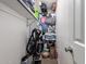 A well-organized storage closet with shelves filled with various items and household supplies at 4549 W Poinsettia Dr, Glendale, AZ 85304
