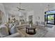 Spacious living room with comfortable seating, hardwood floors, and modern accents at 6184 E Dusty Coyote Cir, Scottsdale, AZ 85266