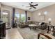 Comfortable living room with ample natural light and neutral tones at 6202 E Mckellips Rd # 183, Mesa, AZ 85215