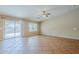 Bright living room with sliding glass doors offering outdoor views and natural light at 637 E Settlers Trl, Casa Grande, AZ 85122