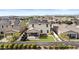 Aerial view of a two-story home with solar panels and backyard at 9727 E Torino Ave, Mesa, AZ 85212