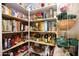Walk-in pantry with organized shelving for ample food storage at 9842 E Celtic Dr, Scottsdale, AZ 85260